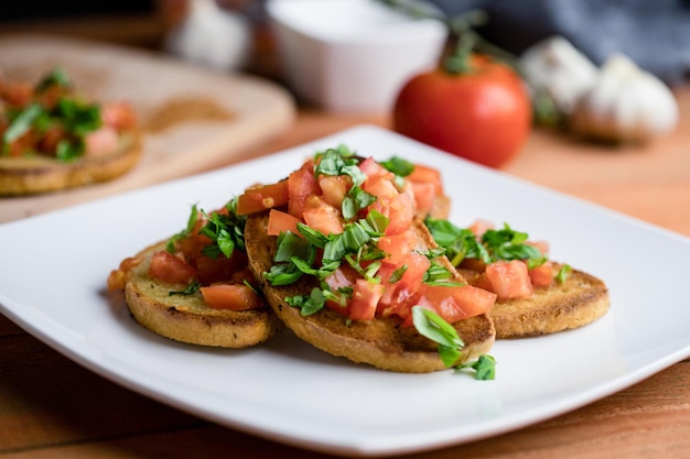 Bruschetta met tomaten