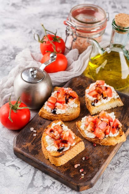 Bruschetta with tomatoes