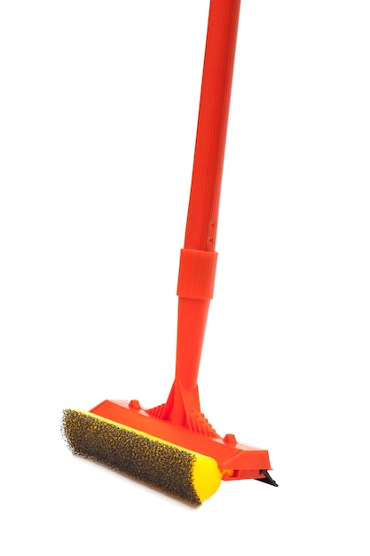 brush for cleaning windows on a white background