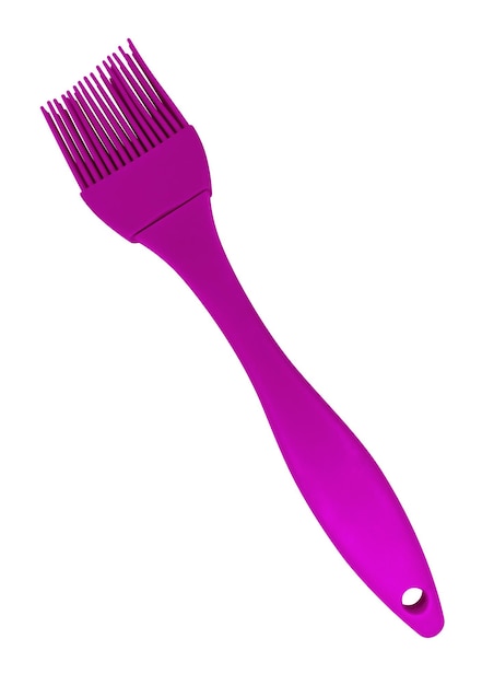 Photo brush for greasing the frying pan violet