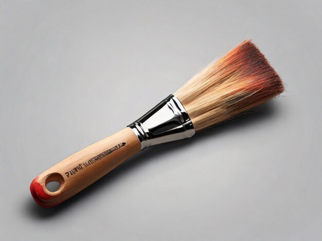 Photo a brush with a black handle and a white stripe on the bottom