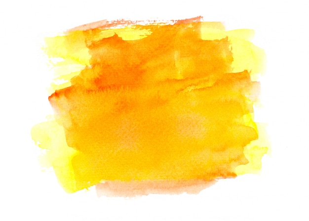 brush yellow watercolor.