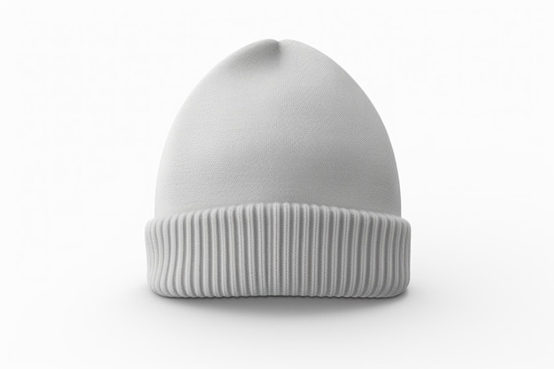 Brushed Beanie Isolated On White Background