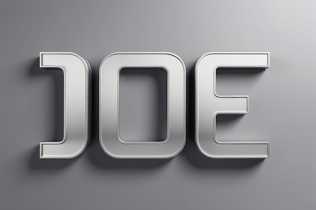 Брошенные металлические канальные буквы Мокет с пустым белым пустым пространством для размещения вашего дизайна