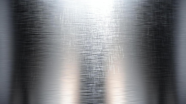 A brushed metal texture with a shiny reflective surface The metal is seamless and has a smooth even finish