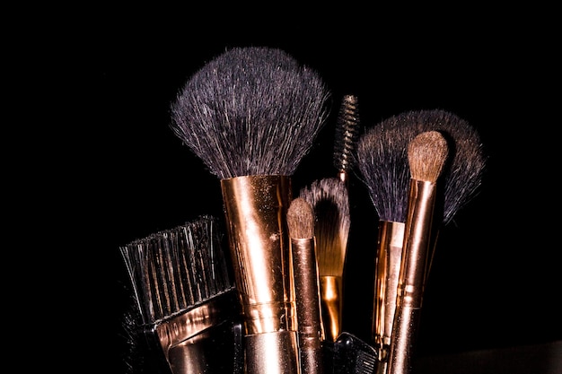 Brushes after makeup