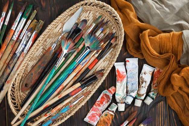 Photo brushes and paints for painting