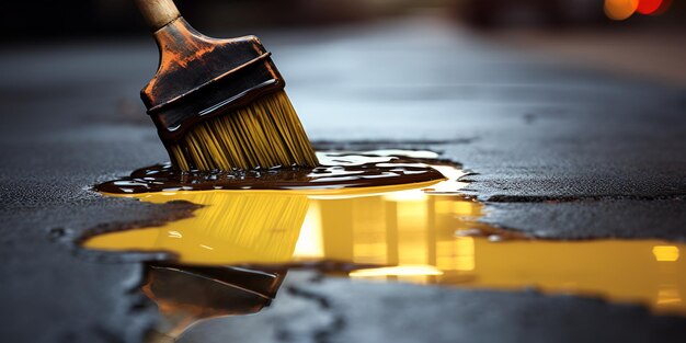 Photo brushing away the urban grit a close encounter with a street sweeper in action