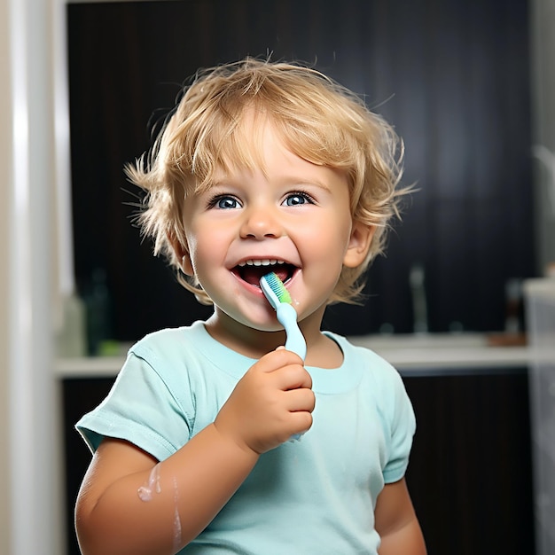 Photo brushing teeth