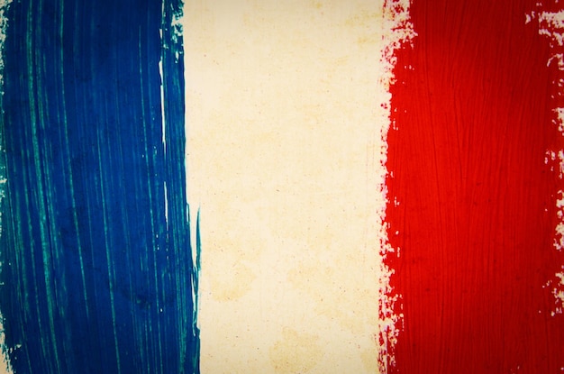 Brushstroke Flag of France