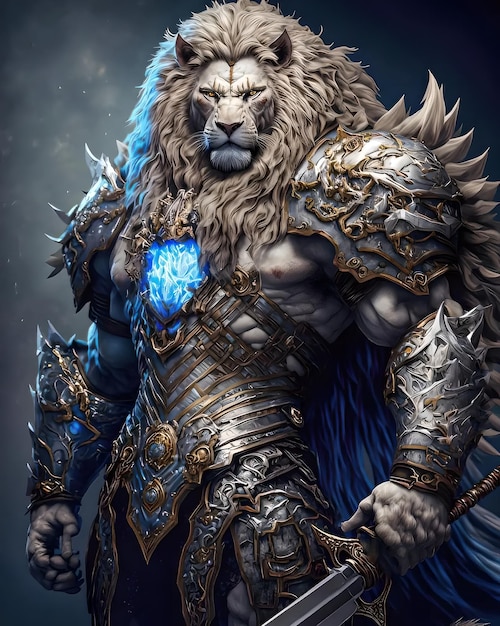 Brutal metal lion