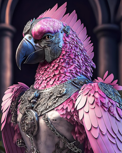 Brutal metal parrot