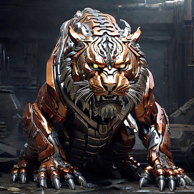 Brutal metal tiger picture