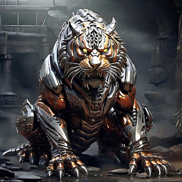 Brutal metal tiger picture