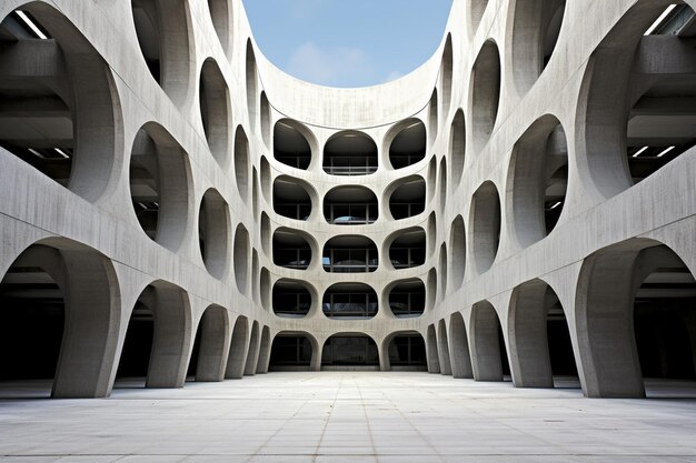 Brutalist inspiration architecture background