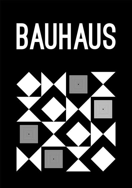 Brutalistische abstracte geometrische postervorm Brutale hedendaagse figuren vormen Moderne bauhaus stijl