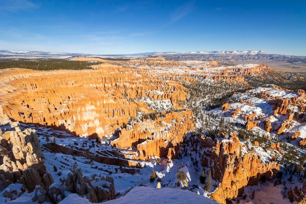 Bryce Canyon National Park in de winter. Utah, VS.