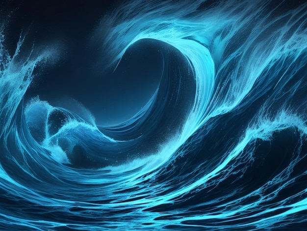 абстрактная вода океанская волна синий Аква чирок текстура