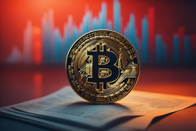 BTC-prijs naar beneden bearish achtergrond