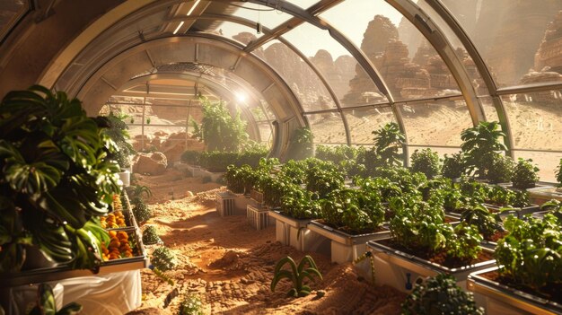 BThe future of farming on Mars