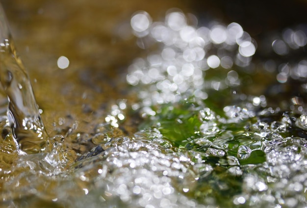 Bubbels in het water Water achtergrond Vers drinkwater