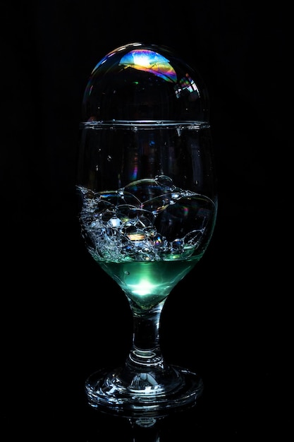 Bubble in glass