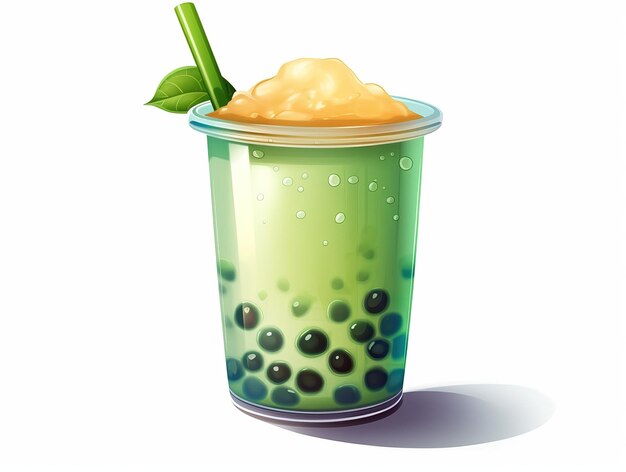 Bubble green tea