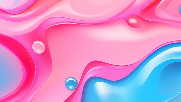 Bubble liquid background with gum pastel colors