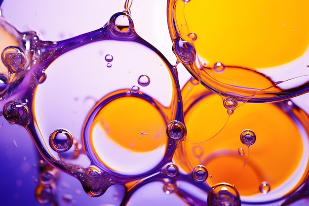Foto bubble olie achtergrond vloeistof 3d kleurrijke vloeibare vloeistoof schilderen verspreiden vloeistowwe olie vloeistoon