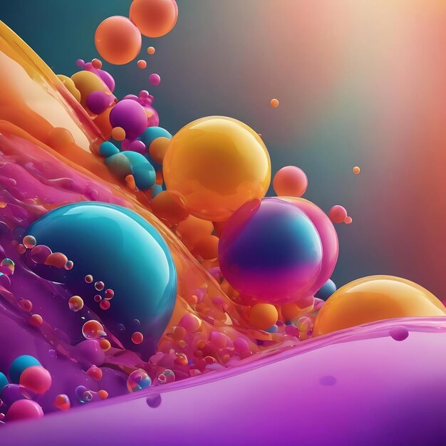 Bubble playful abstract illustration background designs