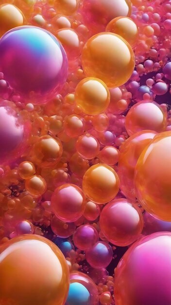 Bubble playful abstract illustration background designs