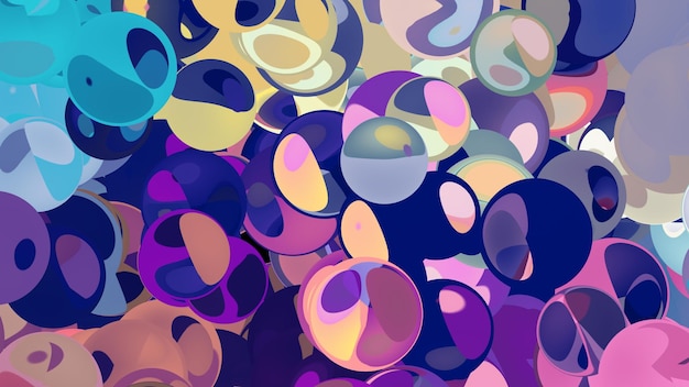 Bubble Playful Abstract Illustration Background Designs