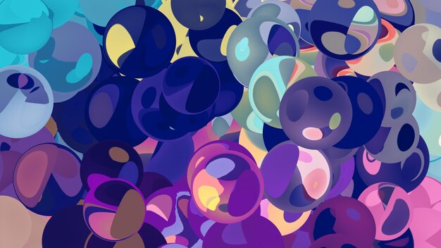 Bubble Playful Abstract Illustration Background Designs