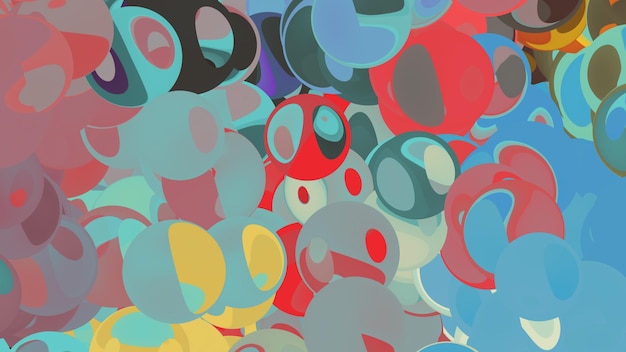 Bubble Playful Abstract Illustration Background Designs