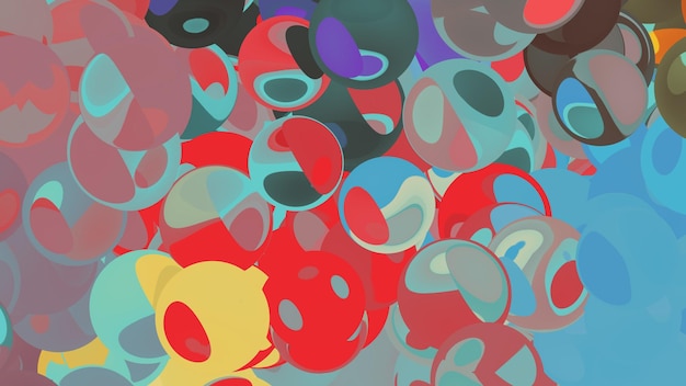 Bubble speelse abstracte illustratie achtergrondontwerpen