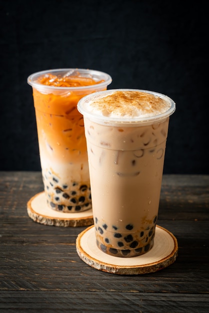 Bubble tea, boba or pearl milk tea