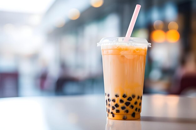 Bubble tea bokeh