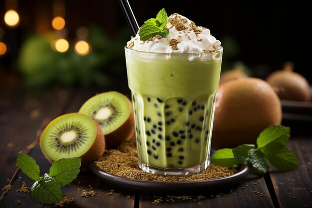 Bubble Tea met Kiwi Kick