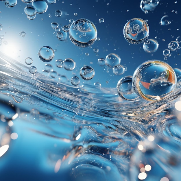 bubble in the water for background