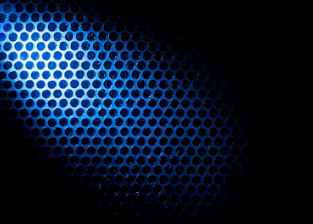 Bubble wrap lit by blue light