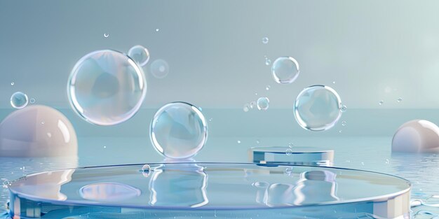 bubbles are in the water and the word soap