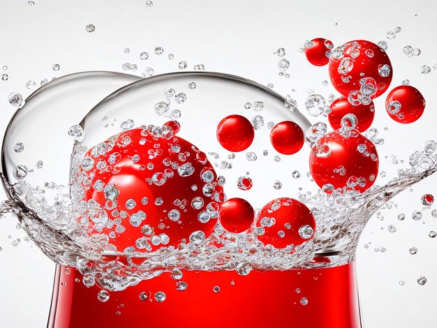Пузырьки кока-кола пузырьи смелые графические иллюстрации супер качественный белый фон 32k uhd