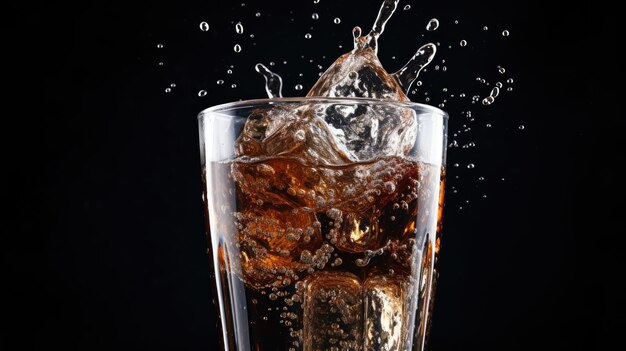 Bubbling Soda in Glass