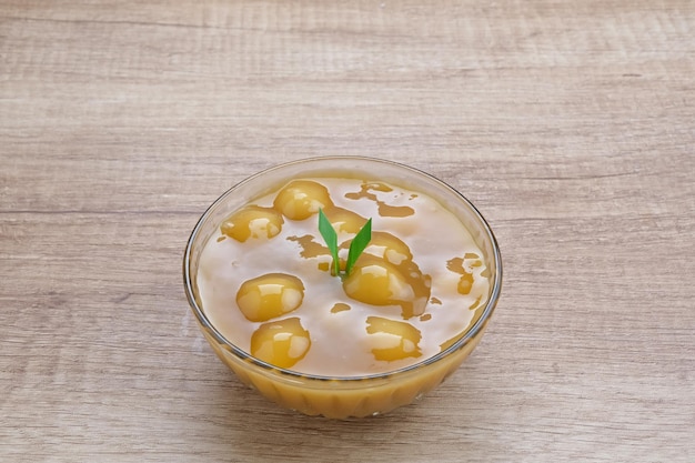 Bubur candil or kolak biji salak, Indonesian traditional food made from sticky rice flour