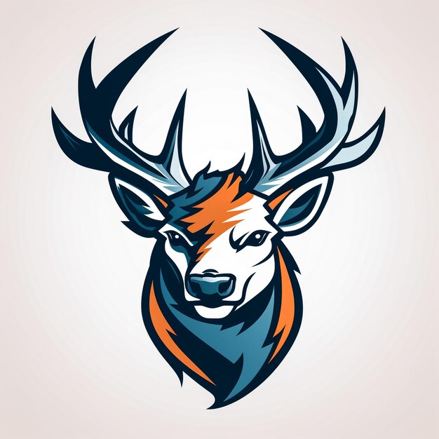 写真 buck deer logo template ユニークで新鮮なbuck deerアート バック・ディーンの狩活動として使えるように素晴らしい