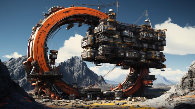 Photo bucket wheel excavator