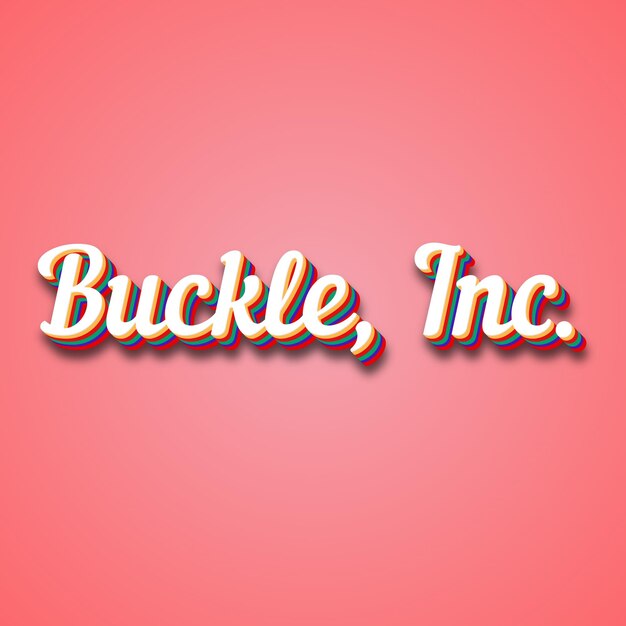 Buckle Inc Teksteffect Foto Afbeelding Cool