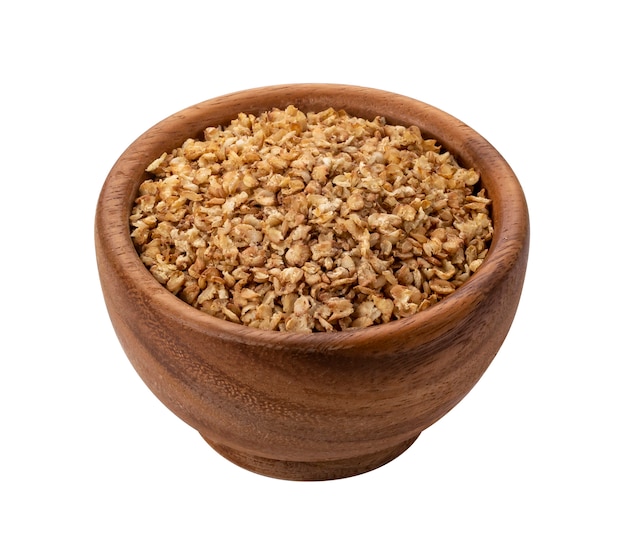 Buckwheat flakes isolated