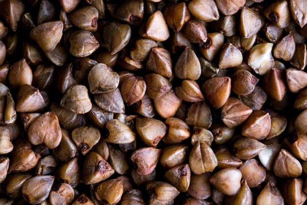 Buckwheat fresh buckwheat dry buckwheat background buckwheat texture