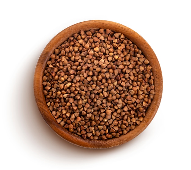 Buckwheat isolated on white background